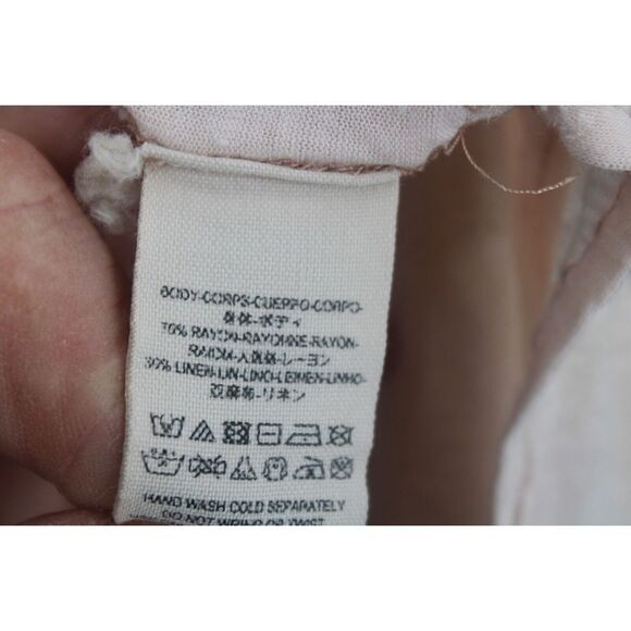 We The Free Flowey Burnout Tank Size Xs Pale Pink Snap Front - Picture 7 of 7